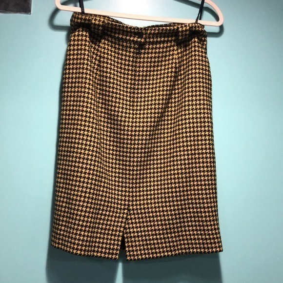 Mondi skirt Vintage‎ plaided black and yellow made in Germany medium - Picture 4 of 7
